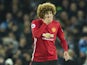 Marouane Fellaini in action during the Premier League game between Everton and Manchester United on December 4, 2016