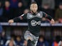 Nathan Redmond leaps like a leopard during the Premier League game between Crystal Palace and Southampton on December 3, 2016