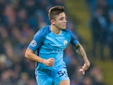 Pablo Maffeo in action during the Champions League game between Manchester City and Celtic on December 6, 2016