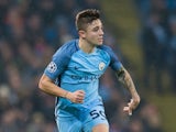 Pablo Maffeo in action during the Champions League game between Manchester City and Celtic on December 6, 2016