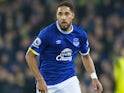 Ashley Williams in action during the Premier League game between Everton and Arsenal on December 13, 2016