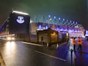 A general view of Goodison Park at night