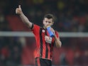 Jack Wilshere imbibes during the Premier League game between Bournemouth and Leicester City on December 13, 2016