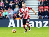 James Ward-Prowse in action during the Premier League game between Southampton and Middlesbrough on December 11, 2016