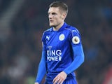 The delightful Jamie Vardy in action during the Premier League game between Bournemouth and Leicester City on December 13, 2016