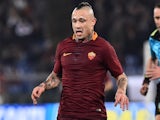 Radja Nainggolan in action during the Serie A game between Roma and Milan on December 12, 2016