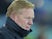 Ronald Koeman watches on during the Premier League game between Everton and Arsenal on December 13, 2016
