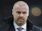 Sean Dyche watches on during the Premier League game between Burnley and Bournemouth on December 11, 2016