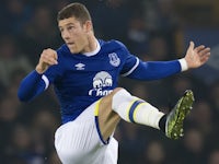 Ross Barkley in action during the Premier League game between Everton and Liverpool on December 19, 2016