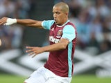 Sofiane Feghouli in action for West Ham United on August 4, 2016