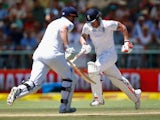 Ben Stokes and Jonny Bairstow in action on day two of the second Test between South Africa and England on January 3, 2016
