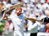 Jonny Bairstow celebrates his century on day two of the second Test between South Africa and England on January 3, 2016