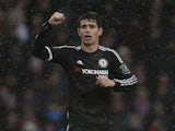 Oscar celebrates scoring during the game between Crystal Palace and Chelsea on January 3, 2016