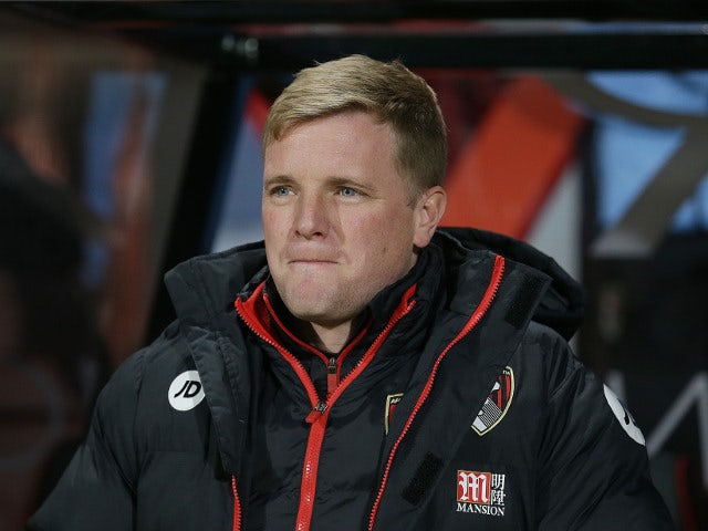 Bournemouth manager Eddie Howe watches on during his side's Premier League clash with Arsenal at the Vitality Stadium on December 3, 2017