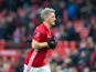 A rare sighting of Manchester United midfielder Bastian Schweinsteiger during the FA Cup third round clash with Reading at Old Trafford on January 7, 2017