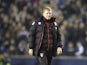 Eddie Howe looks downbeat during the FA Cup game between Millwall and Bournemouth on January 7, 2017