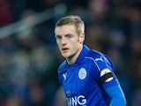 Leicester striker Jamie Vardy in action during their Premier League clash with Chelsea at the King Power Stadium on January 14, 2017