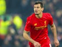 Dejan Lovren in action during the EFL Cup semi-final between Liverpool and Southampton on January 25, 2017