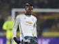 Paul Pogba in action during the EFL Cup semi-final between Hull City and Manchester United on January 26, 2017