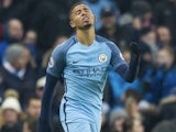Gabriel Jesus in action for Manchester City on January 21, 2017