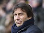 Chelsea manager Antonio Conte on the sidelines in the match against Burnley on February 12, 2017
