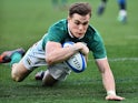 Garry Ringrose during the Six Nations match between Italy and Ireland on February 11, 2017