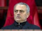 Manchester United manager Jose Mourinho at the Europa League match against Saint-Etienne on February 16, 2017