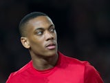 Manchester United winger Anthony Martial in action during the Europa League clash with Saint-Etienne at Old Trafford on February 16, 2017