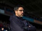 Huddersfield Town manager David Wagner watches on during his side's FA Cup fifth round clash with Manchester City at the John Smith's Stadium on February 18, 2017