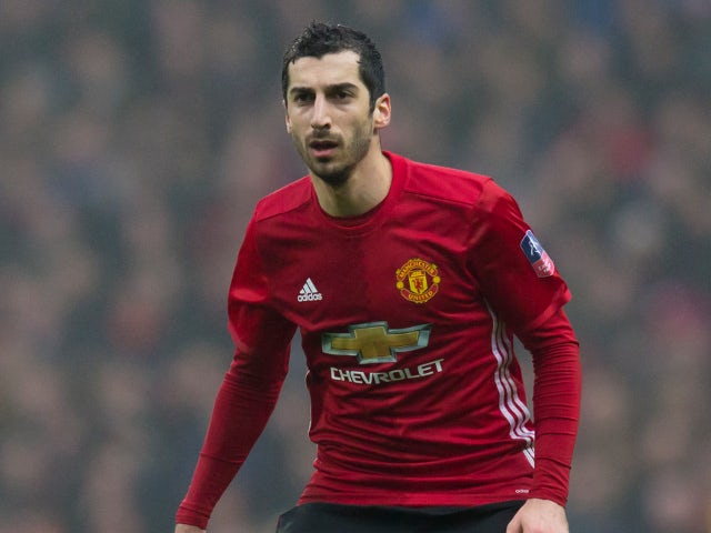 Manchester United winger Henrikh Mkhitaryan in action during his side's FA Cup fifth round clash with Blackburn Rovers at Ewood Park on February 19, 2017