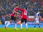 Manchester United's Marcus Rashford is congratulated by Jesse Lingard after scoring against Blackburn Rovers on February 19, 2017