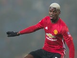 Manchester United midfielder Paul Pogba in action during his side's FA Cup fifth round clash with Blackburn Rovers at Ewood Park on February 19, 2017