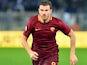Edin Dzeko in action during the Coppa Italia game between Lazio and Roma on March 1, 2017