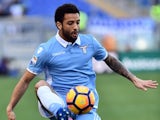 Felipe Anderson in action during the Serie A game between Lazio and Udinese on February 26, 2017