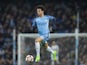 Leroy Sane in action during the FA Cup replay between Manchester City and Huddersfield Town on March 1, 2017