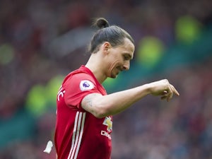 Zlatan Ibrahimovic has a point to make during the Premier League game between Manchester United and Bournemouth on March 4, 2017