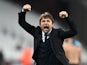 Chelsea manager Antonio Conte celebrates victory over West Ham United on March 6, 2017