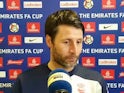Lincoln City boss Danny Cowley at another press conference in February 2017