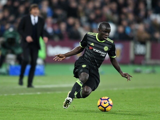 Chelsea's N'Golo Kante in action against West Ham United on March 7, 2017