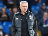 Jose Mourinho watches on during the FA Cup quarter-final between Chelsea and Manchester United on March 13, 2017