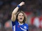 David Luiz shouts during the Premier League game between Stoke City and Chelsea on March 18, 2017