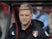 Eddie Howe watches on during the Premier League game between Bournemouth and Swansea City on March 18, 2017