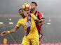 Patrick van Aanholt of Crystal Palace and Joshua King of Bournemouth on January 31, 2017