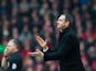 Swansea City manager Paul Clement watches on during his side's Premier League clash with Liverpool at Anfield on January 21, 2017
