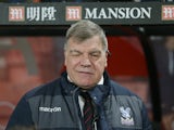 Crystal Palace manager Sam Allardyce watches on during his side's Premier League clash with Bournemouth at the Vitality Stadium on January 31, 2017