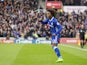 Willian celebrates scoring during the Premier League game between Stoke City and Chelsea on March 18, 2017