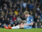 Kevin De Bruyne takes a seat on March 8, 2017