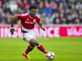 Adama Traore in action during the FA Cup quarter-final between Middlesbrough and Manchester City on March 11, 2017