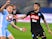 Ciro Immobile and Elseid Hysaj during the Serie A match between Napoli and Lazio on April 9, 2017