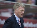 Sunderland manager David Moyes at the Premier League match against Manchester United on April 9, 2017